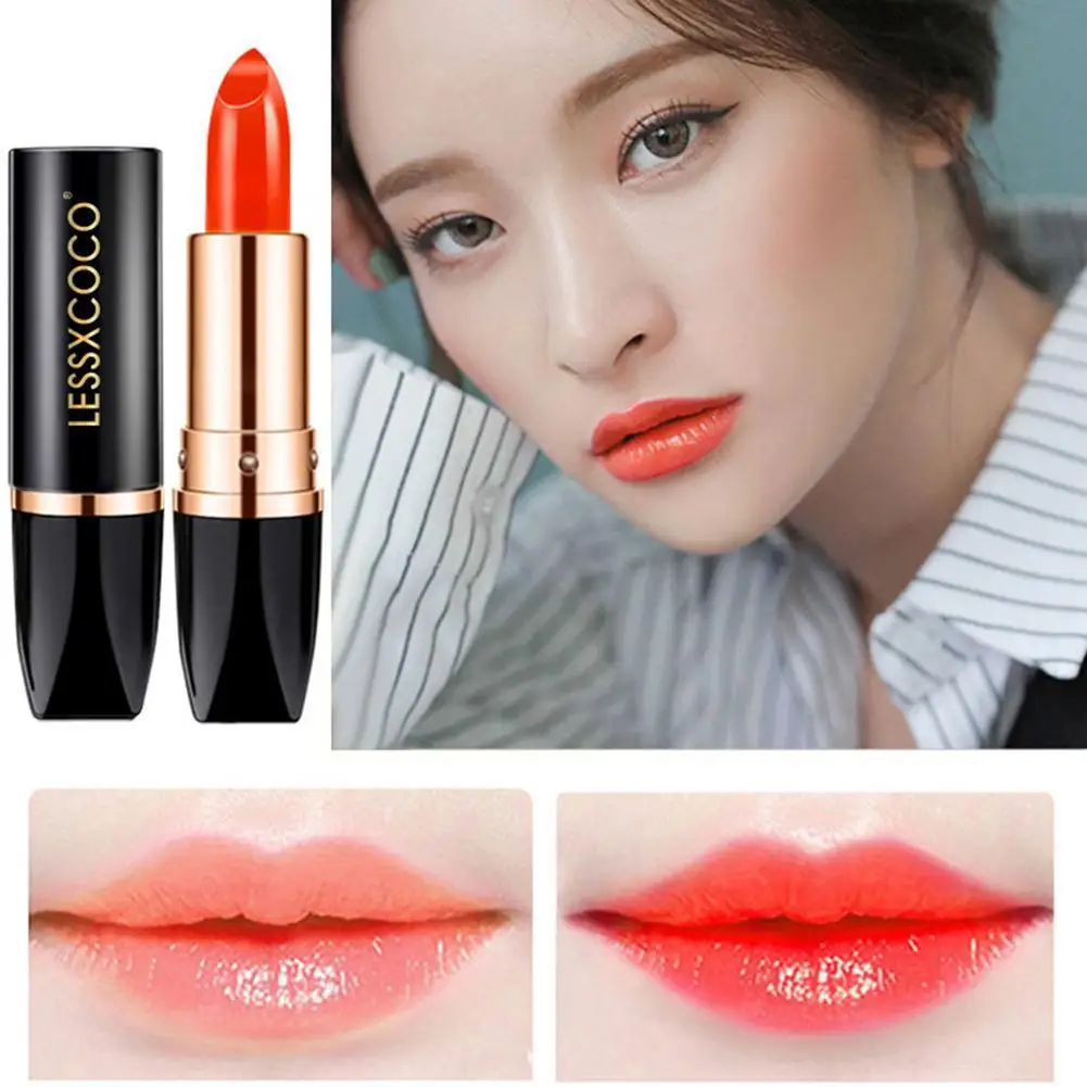 Carotene Discoloration Lip Balm Long Last Moisturizing Dry Color Skin Lip Cracking Anti Waterproof Lipstick Changing Tighte U0X7