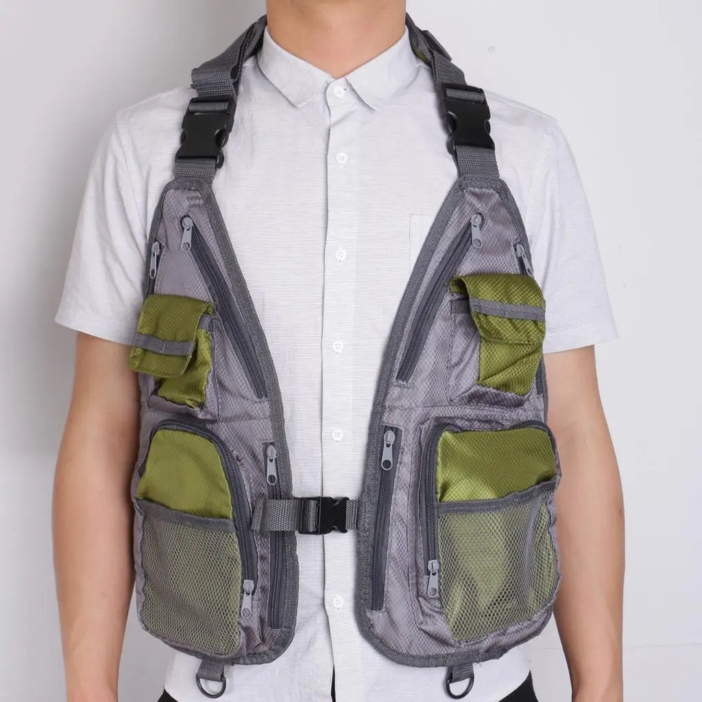 

Fly Fishing Photography with Pockets Men' Waistcoat Outdoor Jackets for Travelers