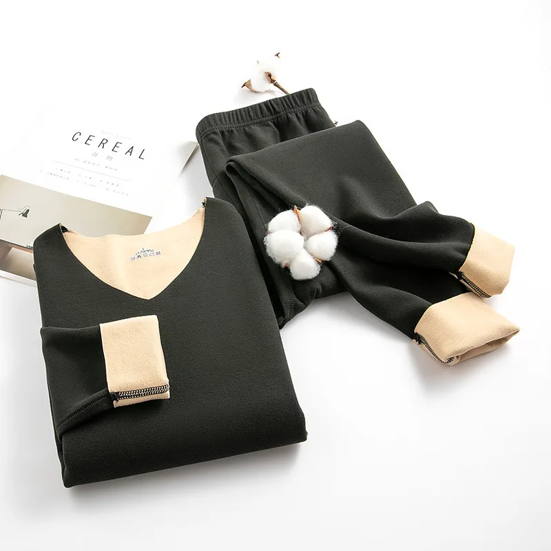 

1Set Mens Seamless Long-sleeved Underwear Sets Autumn Winter Thermal Underwear Set Males Casual Sports Fitness Solid Color Suits