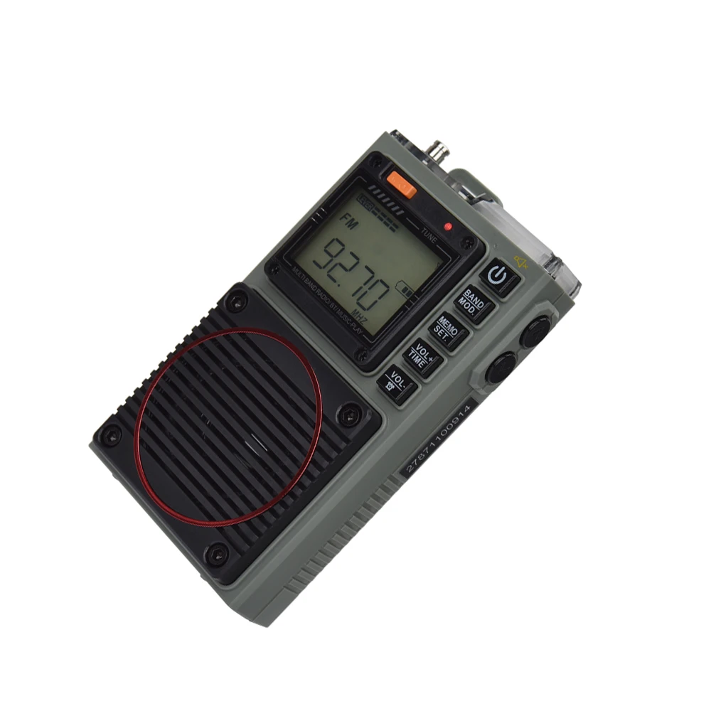 HRD-787 AM/FM/SW/WB Full Band Radio, Support Mobile Phone APP Remote Control , Mini Bluetooth TF Card Player