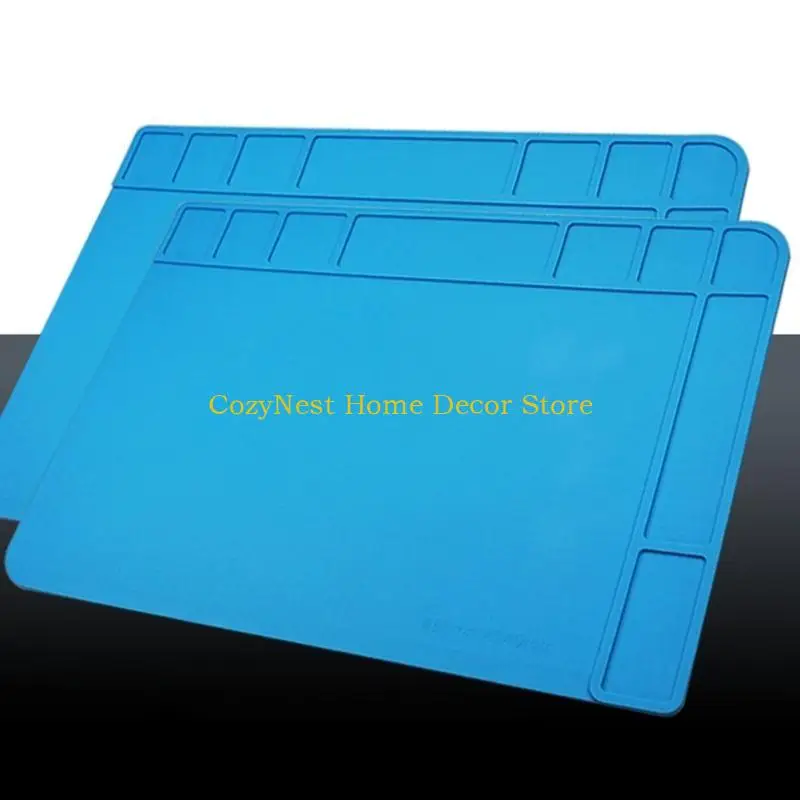 92MF 480X340mm High Temperature Insulation Pad Phone Maintenance Platform Soldering Station Silicone Insulator Pad