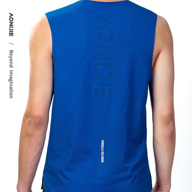 AONIJIE FM5189 Men Summer Male Quick Drying Sports Vest Cross-country Underwaist Running Sleeveless For Marathon