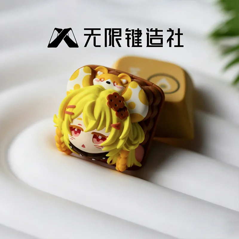 Original Cookie Mouse Artisan Keycap DIY Backlit Custom Resin Keycaps Gaming Classic Key Cap Suit Anime ESC Personalized Gifts