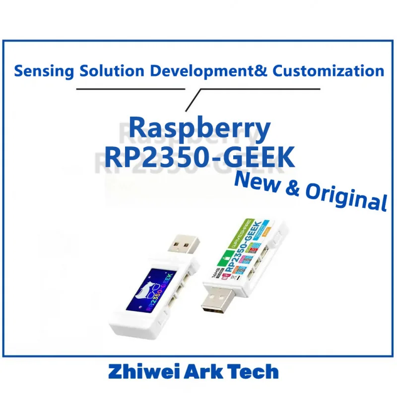 Waveshare RP2350-GEEK Плата Raspberry Pi Pico 2 1,14-дюймовый ЖК-дисплей (240x135, 65K цветов) с поддержкой SWD/UART/I2C и т. Д.