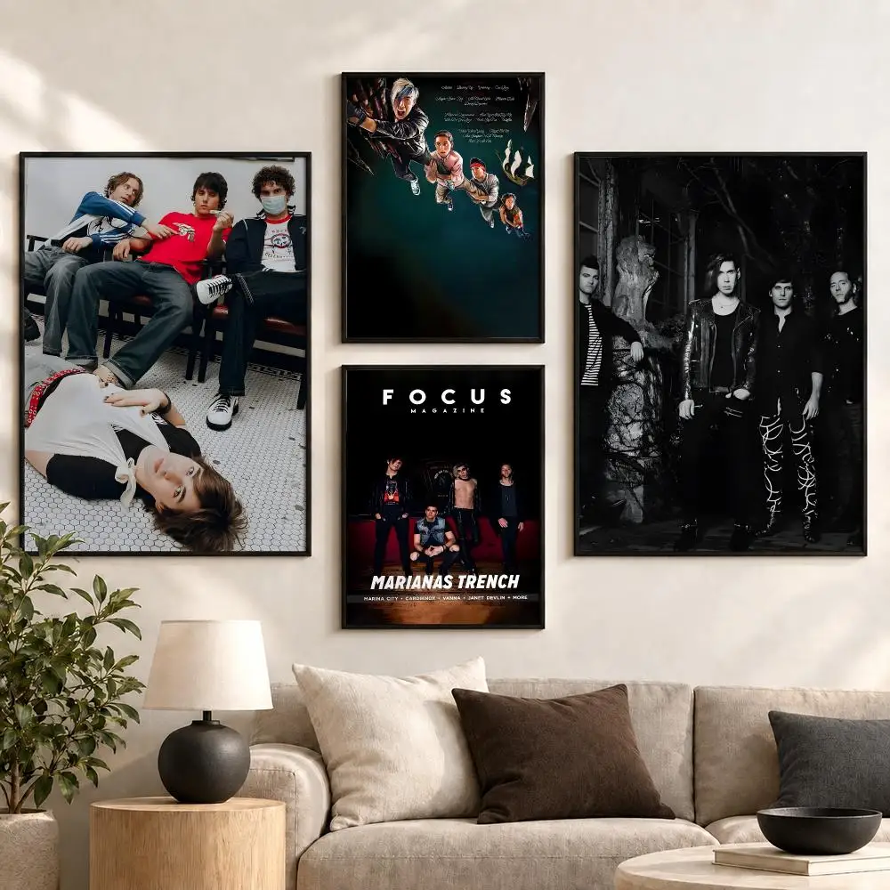 Marianas Trench Pop Rock Band Album Dramatic Visuals Poster Aesthetic Art Print for Bedroom & Living Room Decor, Unframed