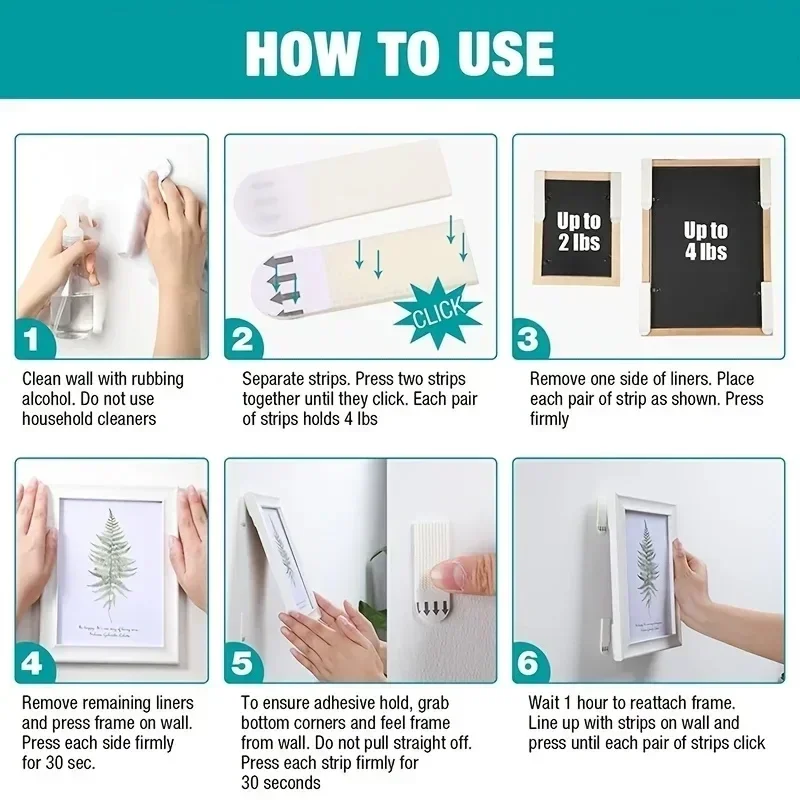 Fita adesiva dupla face para pendurar fotos, fita adesiva com gancho para montagem de moldura de foto fixa, decoração de parede de casa, adesivos diy pendurados