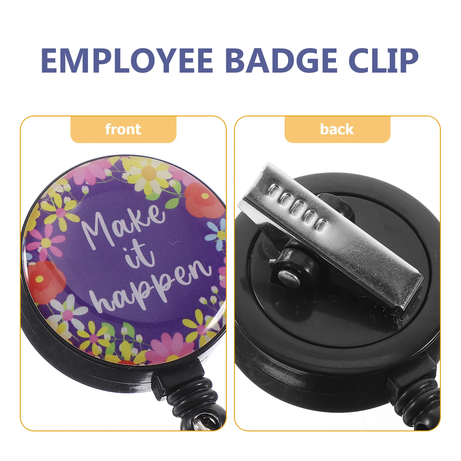 

Creative Nurse Id Reel Work Name Tag Sturdy Multi-Function Clip Retractable Belt Clip For Id Keys Nursing Badge Reel