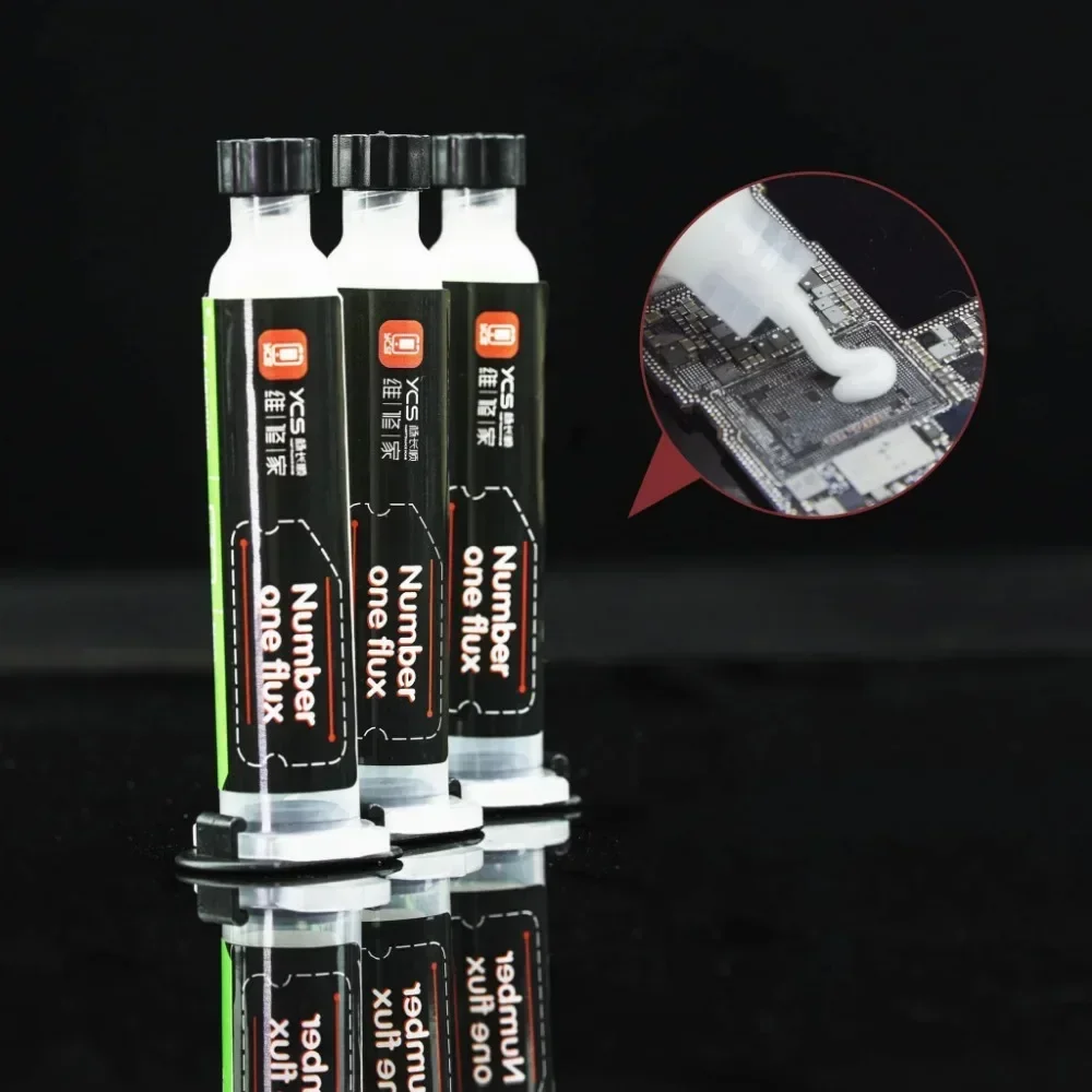 YCS หมายเลขหนึ่งบัดกรีฟลักซ์อุณหภูมิสูง DROP Point ฟรี Disassembly วางสําหรับซ่อมโทรศัพท์มือถือซ่อมเชื่อม FLUX เครื่องมือ