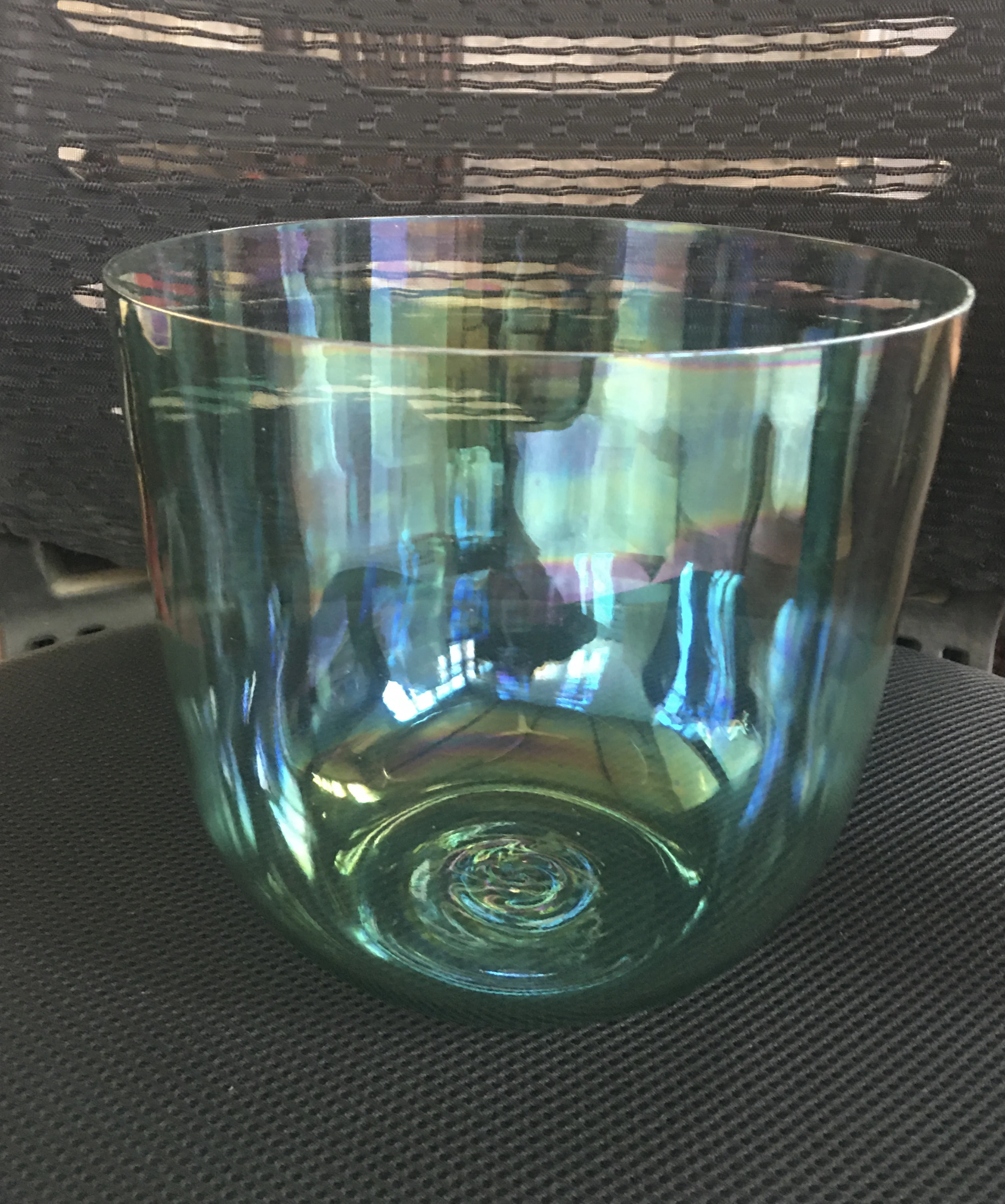 Star Linkup magic green color crystal singing bowl Heart chakra 3rd octave 