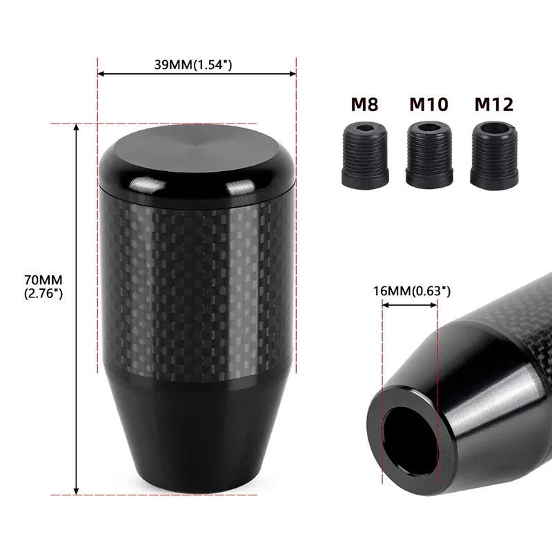 Car modification parts, carbon fiber pattern, gear lever handle, aluminum alloy gear head, gear lever head, gear shift head