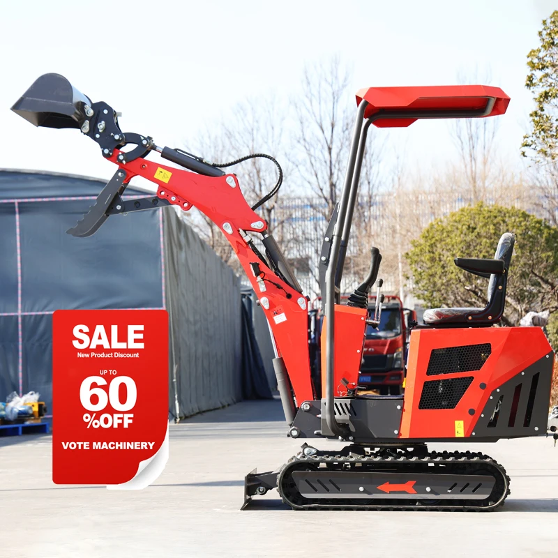 중국 미니 굴삭기 1 톤 2 톤 EPA 유로 5 Hydraul 굴삭기 기계 1년 보증 농장 중고 미니 크롤러 파는 사람
