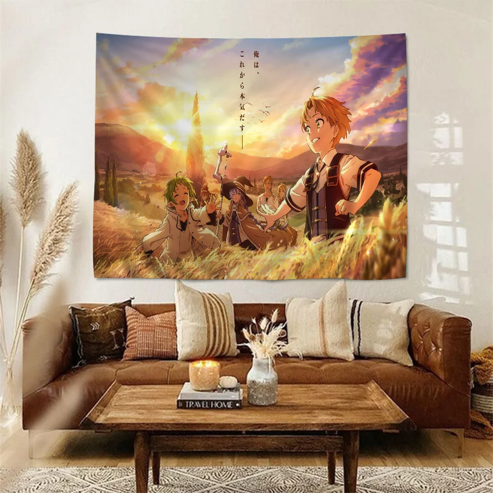 Music K-K-On DIY Wall Tapestry Hippie Flower Wall Carpets Dorm Decor Wall Art Decor