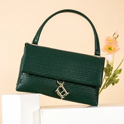 Metal Accessories Solid Color Elegant Simplicity Women's Shoulder Bag Unique Fashion Printed Women's Handbag