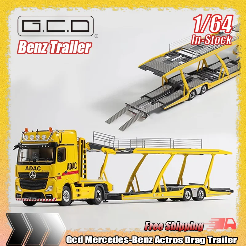

В наличии Gcd 1:64 Mercedes-Benz Actros Drag Head Телескопическая пластина Моделирование сплава Литая под давлением модель Индивидуальные игрушки Подарки на складе