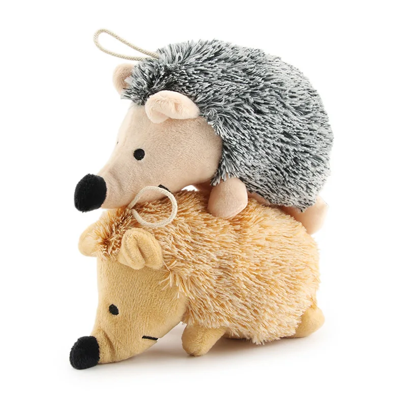 Hedgehog giocattoli morbidi per cani di peluche cani di piccola/grande taglia giocattolo interattivo/cigolante giocattolo resistente al morso da