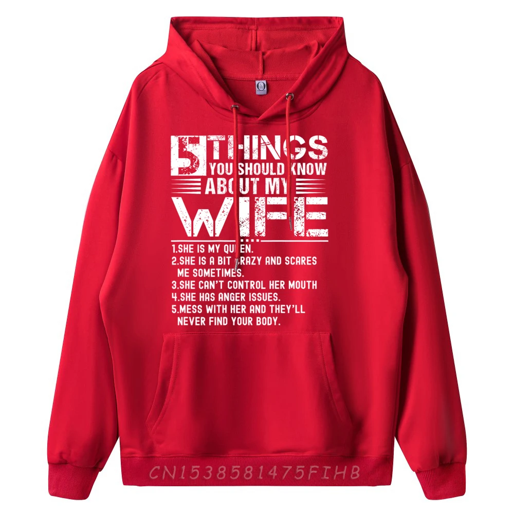 5 Things You Should Know Hoodies Special Round Neck Street Long Sleeve Mens Hoodies Family Graphic Printed Loose Sweatshirt