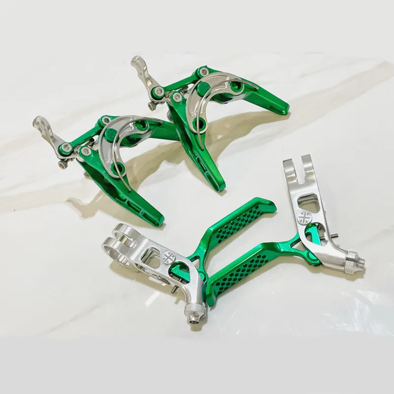 Folding bike 7075aluminum CNC brake lever C clip direct-mounted caliper green brake handle for brompton Post Green