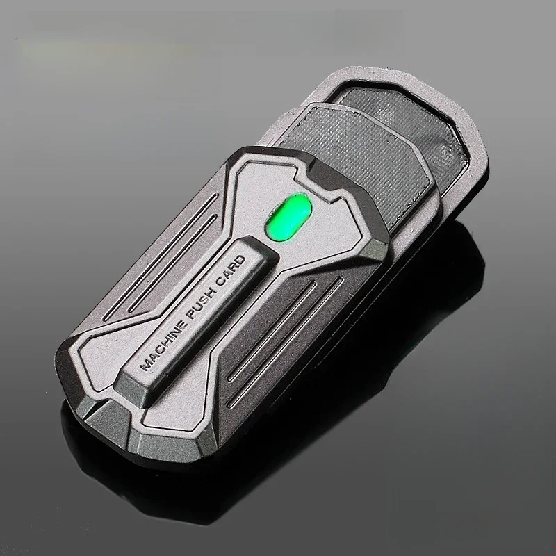 

Магнитная карта, светящийся механический слайдер, толкающая пластина, счастливая монета, EDC, металлическая игрушка для снятия стресса, снимает тревогу, противовесно