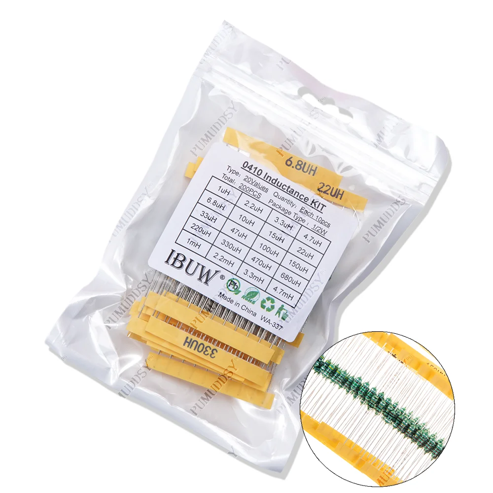 200Pcs=20Values*10P…