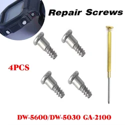4pcs Watch Case Screws for DW 5600 GW-M5610  DW-5600 DW-5030 GA-2100 Series Bezel Repair Stainless Steel Screw Tool Accessories