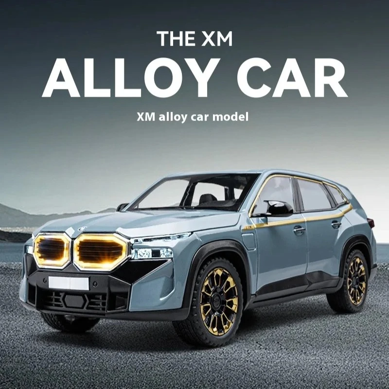 

1:24 XM Alloy Automobile Model Metal Die Cast Ornament Sound Light Children's Toy Car Model Boy's Birthday Gift