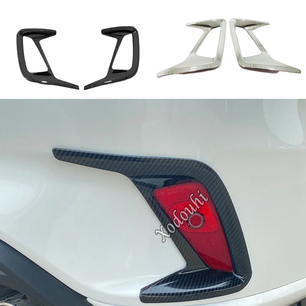 

Car Body Eyebrow Cover Trim Back Tail Rear Fog Light Lamp Frame Stick Panel Part 2PCs For Ford Focus 2019 2020 2021 2022