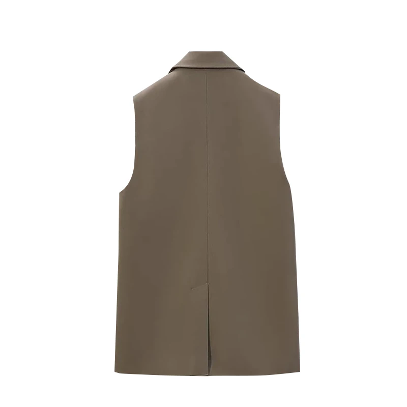 حجم كبير دعوى Jaet سترة المرأة ملابس خارجية فضفاضة oulder وسادة سترة تانك الأعلى زر حتى لون نقي تخفيف Sle