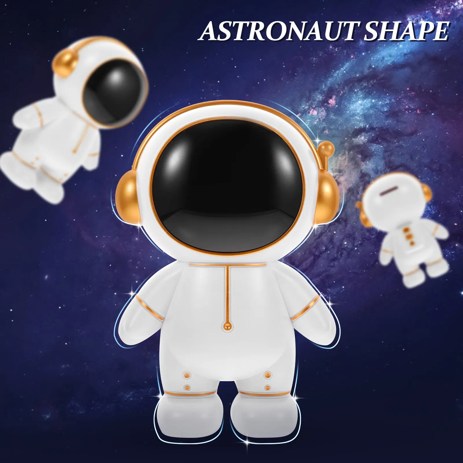 

Копилка-космонавт из прочного винила, милая фигурка космонавта, настольное украшение, большая вместимость для монет, для детей и взрослых