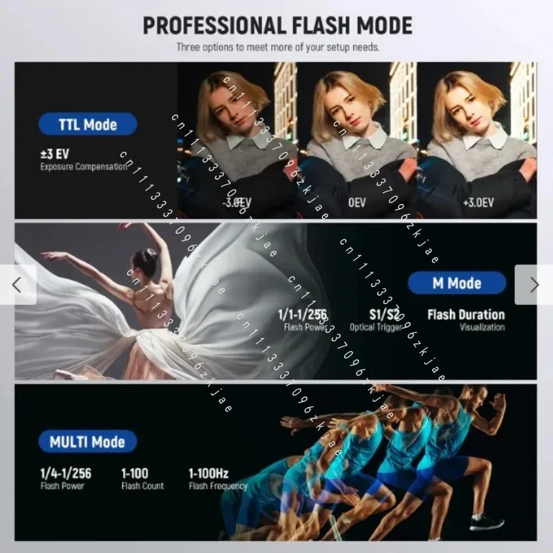200Ws 2.4G Outdoor Flash with App Control with Built in Cooling Fans for Stable Performance