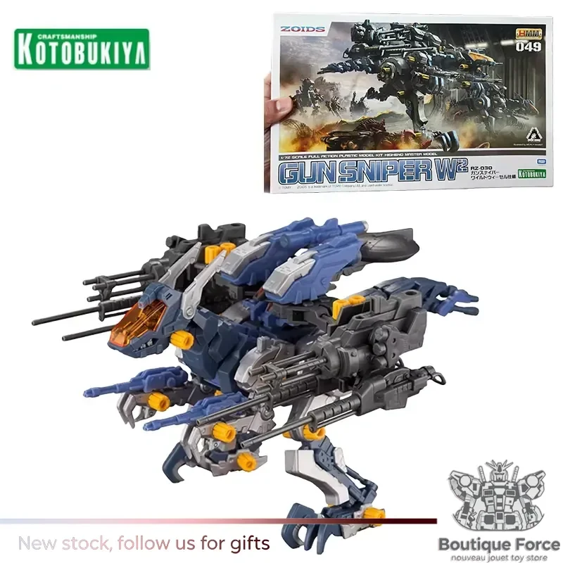 Figura de Acción Kotobukiya HMM Zoids Wild Gun Sniper W2 ZD146X RZ-030, Modelo Coleccionable de Anime para Niños y Fans