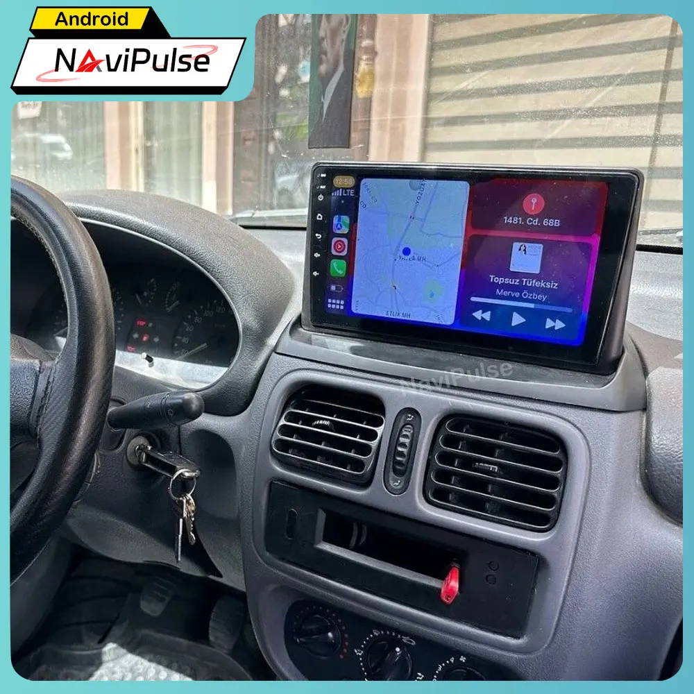Android 15 Stereo Monitor For Renault Clio 2 2000 2001 2002-2012 Car Radio Multimedia Player Wireless Carplay Navigation GPS DSP