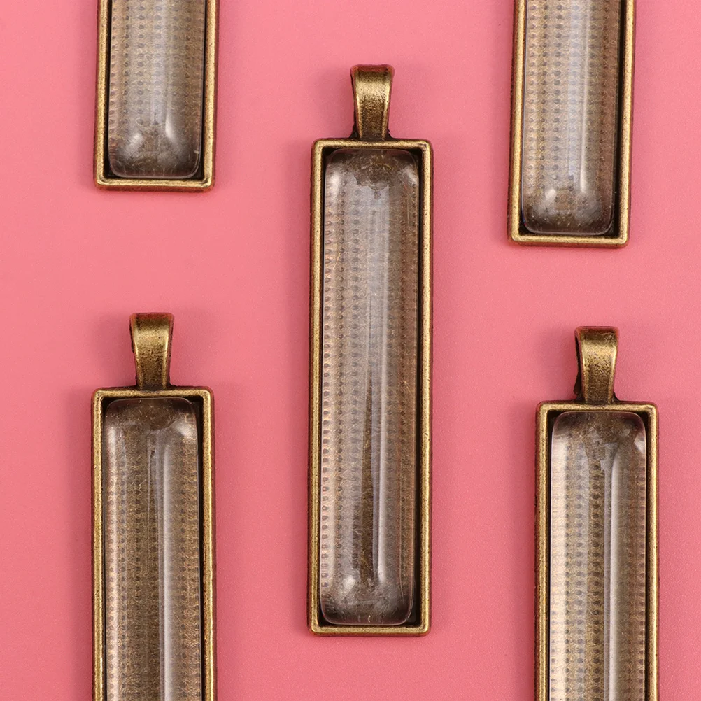 

30Pcs Pendant Trays Vintage Alloy Electroplated Durable Bases for DIY Resin Cameo Photo Jewelry Craft Crafts Silver Silver