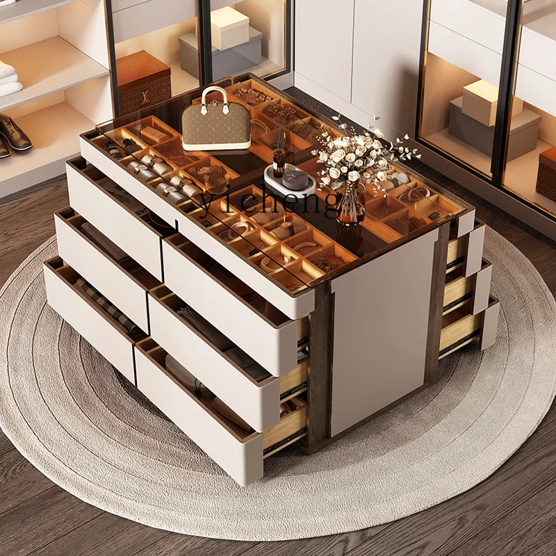 XL Cloakroom Middle Island Cabinet خزانة غرفة النوم عرض تخزين خزانة أرضية متكاملة #2