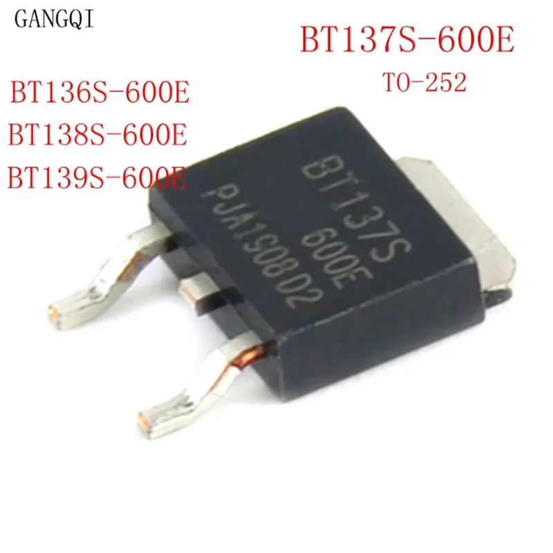 10PCS BT137S-600E TO252 BT137S triac SMD TO252 BT137S-600 BT136S-600E BT139S-600E BT136S-600 BT138S-600E BT139S-600 New IC