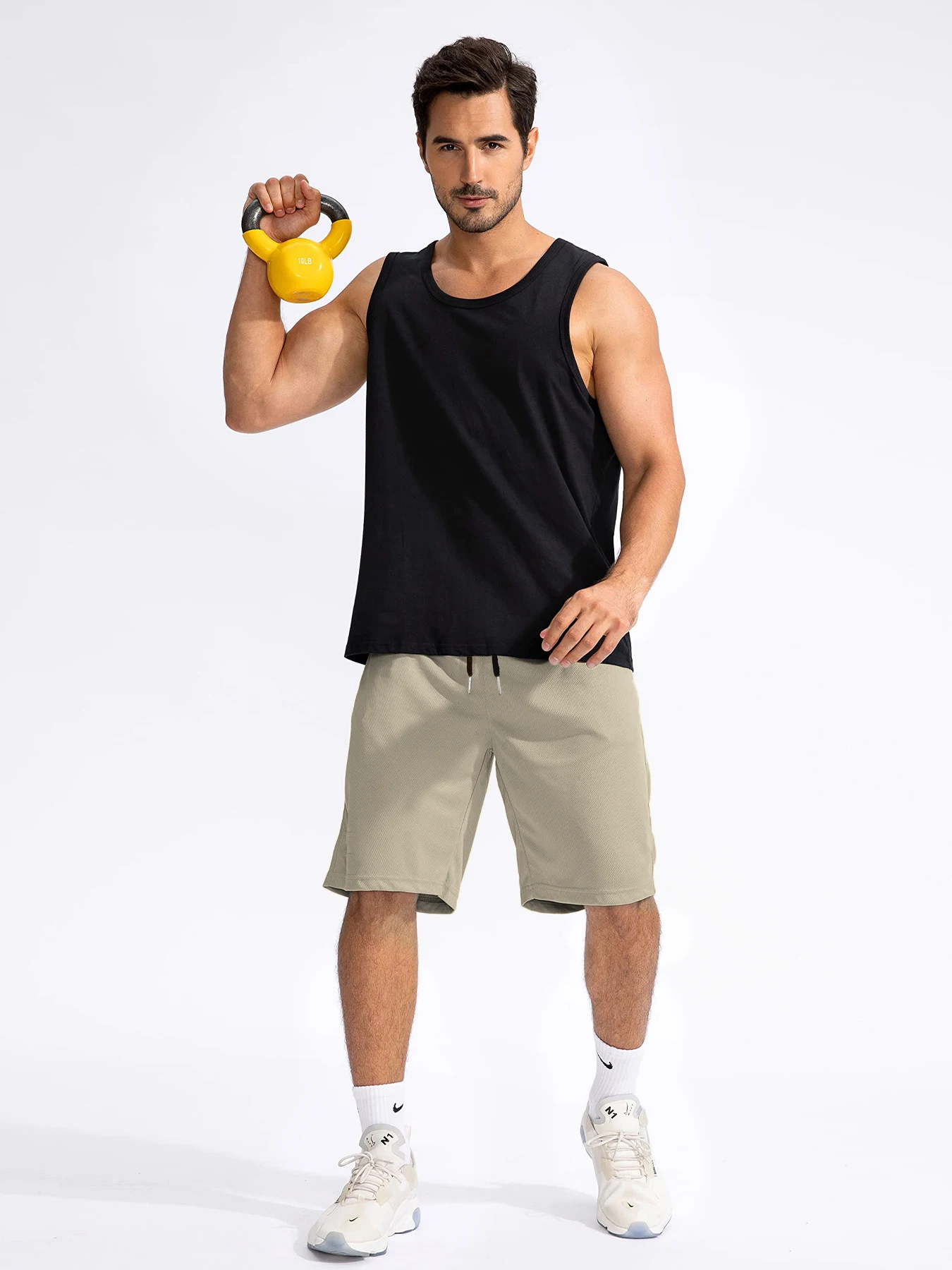Men's sports shorts, summer running shorts, beach gym fitness exercise, jogging training shorts, men's shorts image 5
