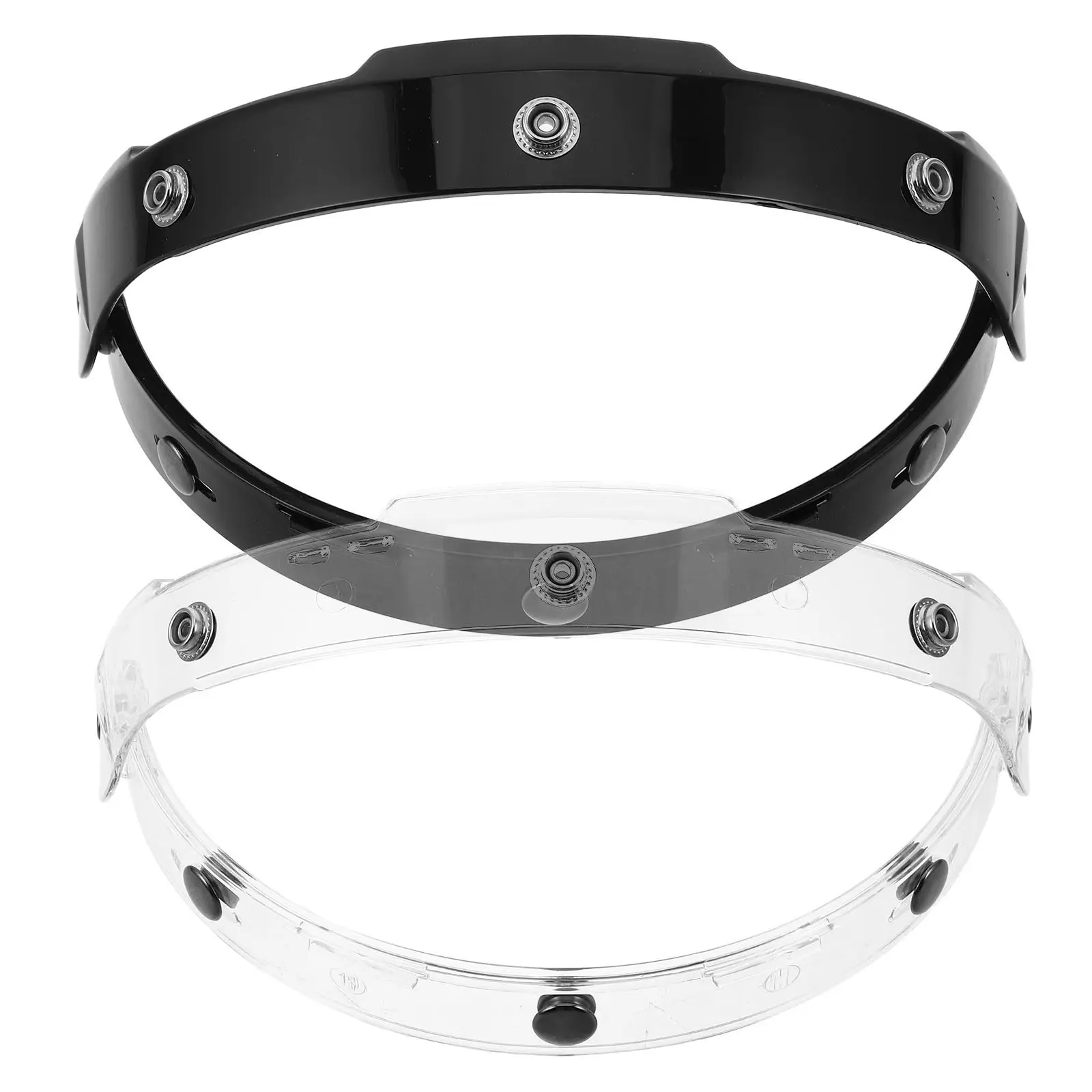 

2Pcs Plastic Visor Frame Retro Fastener Bracket for Open Face Motorcycle Wind Glare Resistant Upgrade