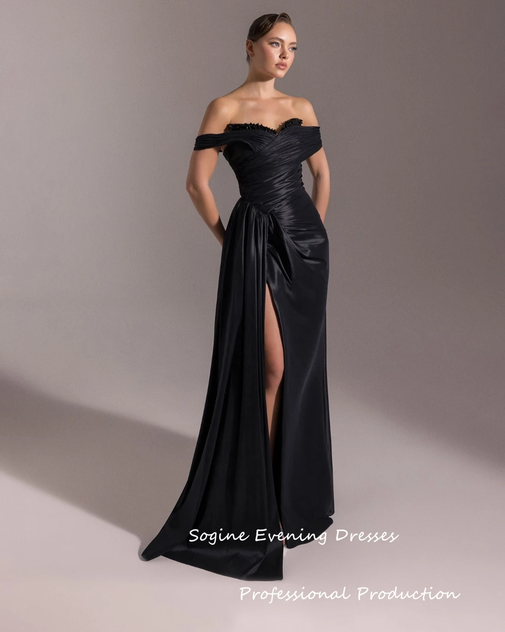 Satynowe sukienki koktajlowe z odkrytymi ramionami dla seksownych kobiet Koronkowa sukienka na studniówkę z rozcięciem Syrenka فساتين سهرات Długie niestandardowe