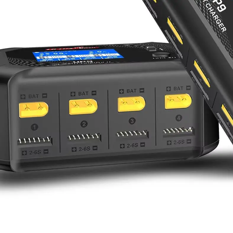 

UltraPower UP9 Smart Blance Charger Discharger AC 100W DC 200W LCD 4Ch Charger for 1-6S LiPo/LiHV/LiIon/LiFe Battery RC Model