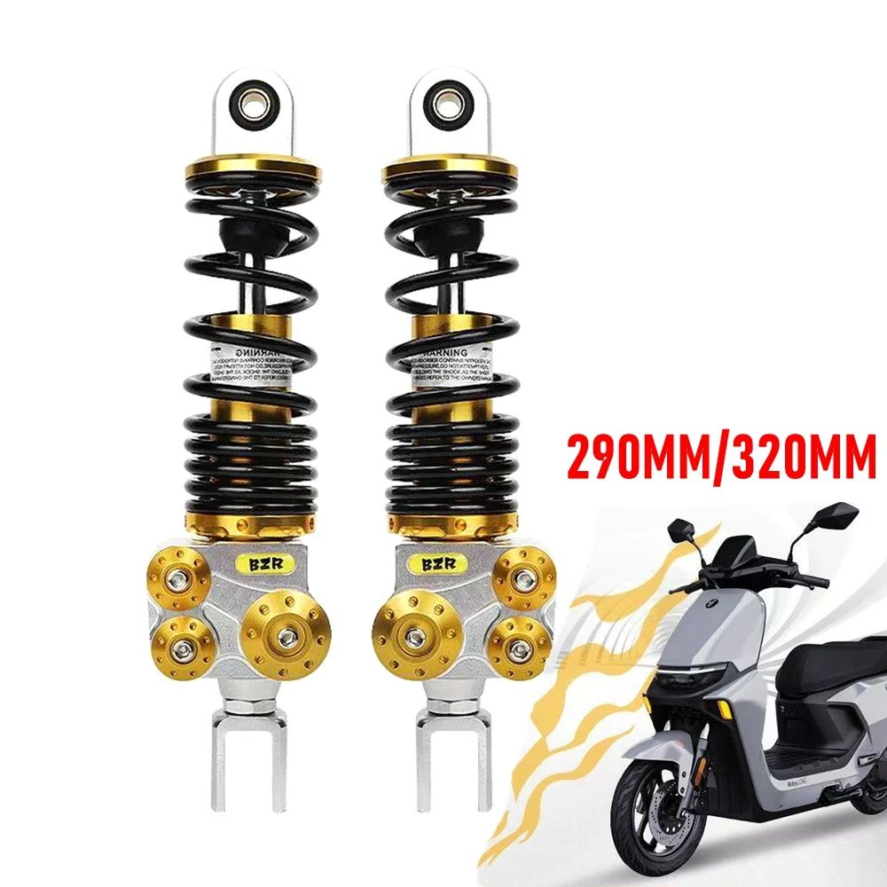 Universal 290/320mm Motorcycle Inverted Rear Shock Absorber For Yamaha Cygnus-X RSZ CUXI Niu N1S Ninebot ZEEHO AE4/AE5 Scooter