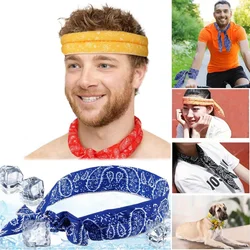 5-Piece Multifunctional Cooling Headscarf Cooling Neck Wrap Summer Ice Headband Cool Neck Wrap Soaked Tie Around Neck Ice Scarf