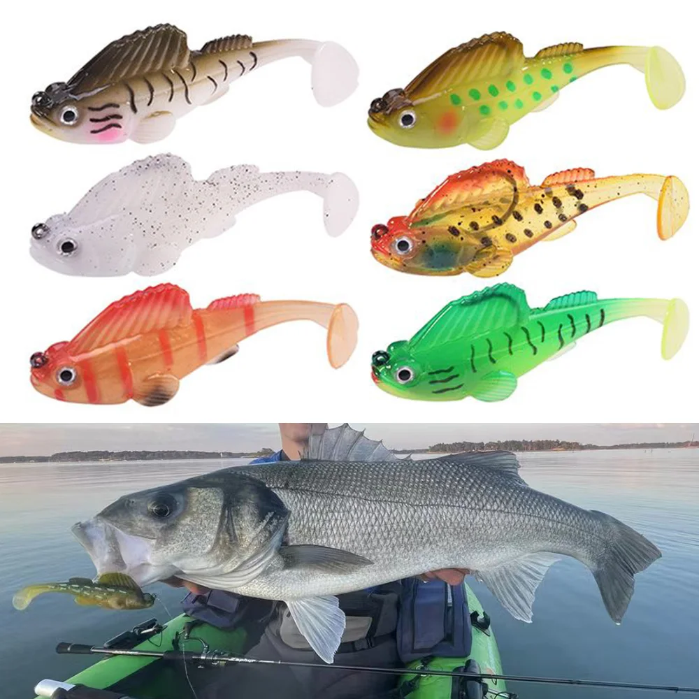 1/3/5pcs Dark Sleeper Fishing Soft Plastic Lures 6.5cm 12g 9cm 22g Paddle Tail Swimbaits Pike Bass Perch Walleye Zander Softbait