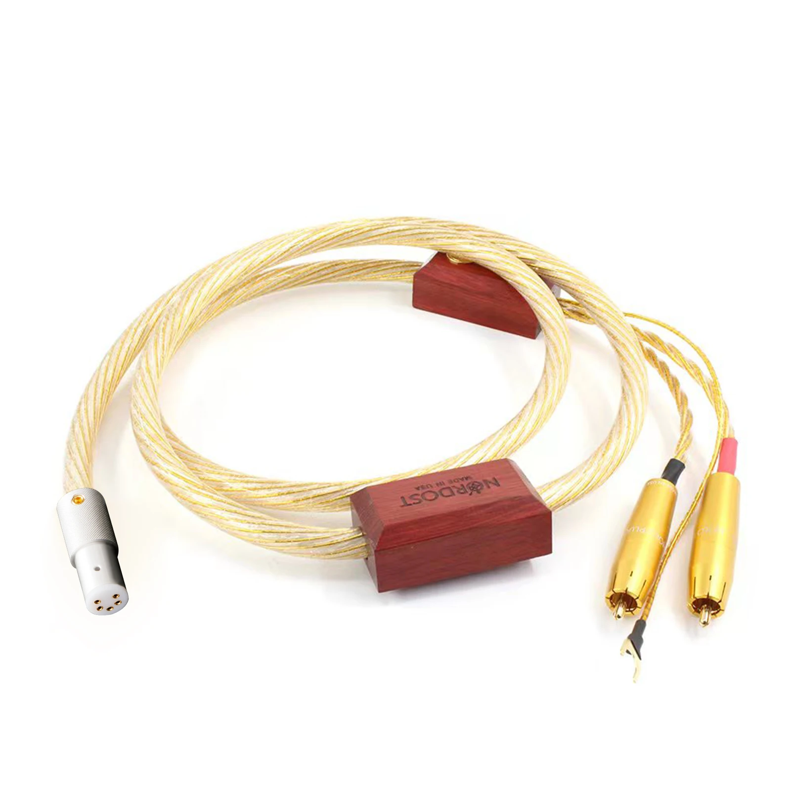 

Nordost ODIN gold Tonarm Cable 5 Pin DIN to 2RCA Phono Turntables Analog Cable LP Tonarm Cable Turntables wire signla cables