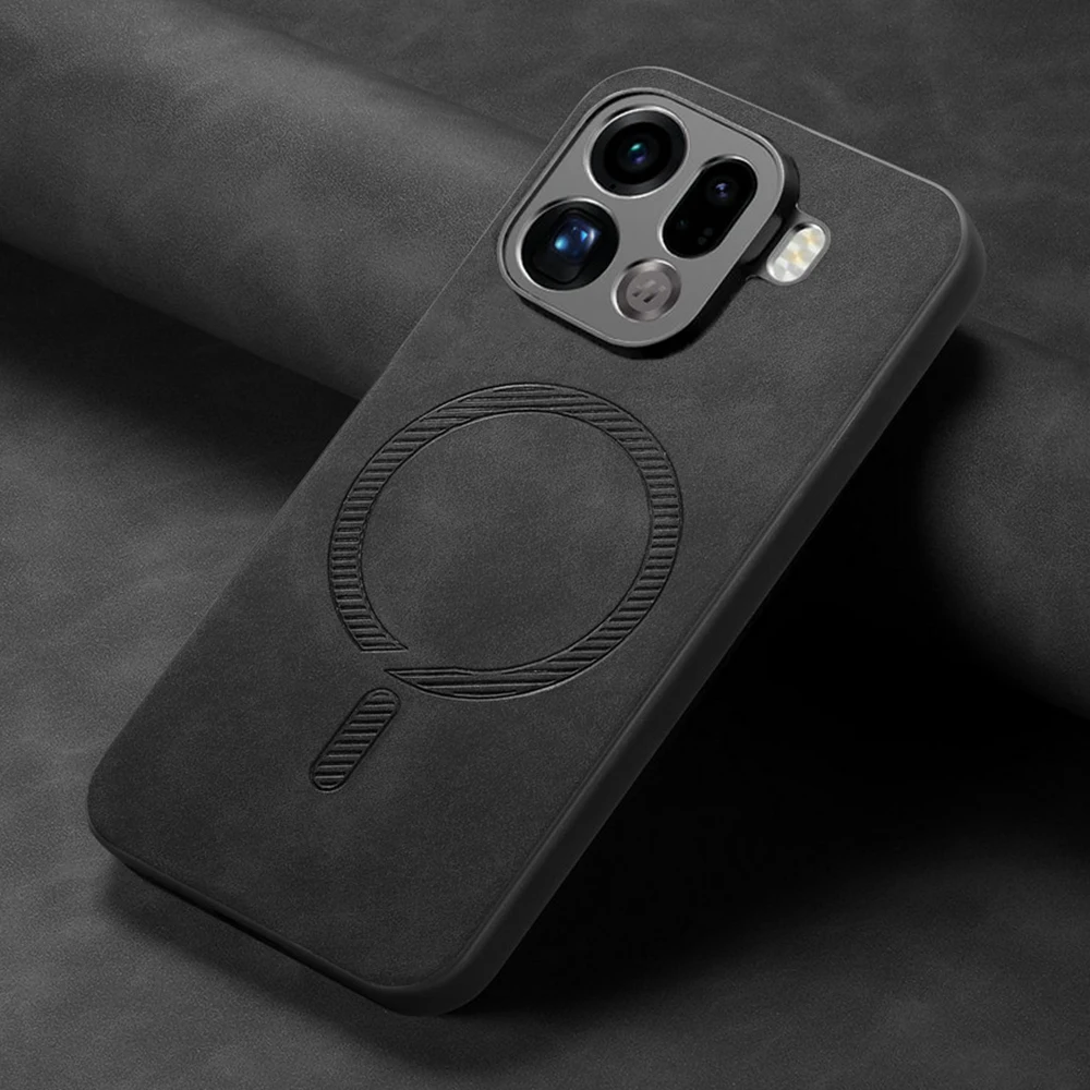 Funda de Lujo con Protector de Cámara para OPPO Find X9 Pro 5G, Funda Magnética para Oppo Find X8 Pro, Etui para Find X9 X 9 X8