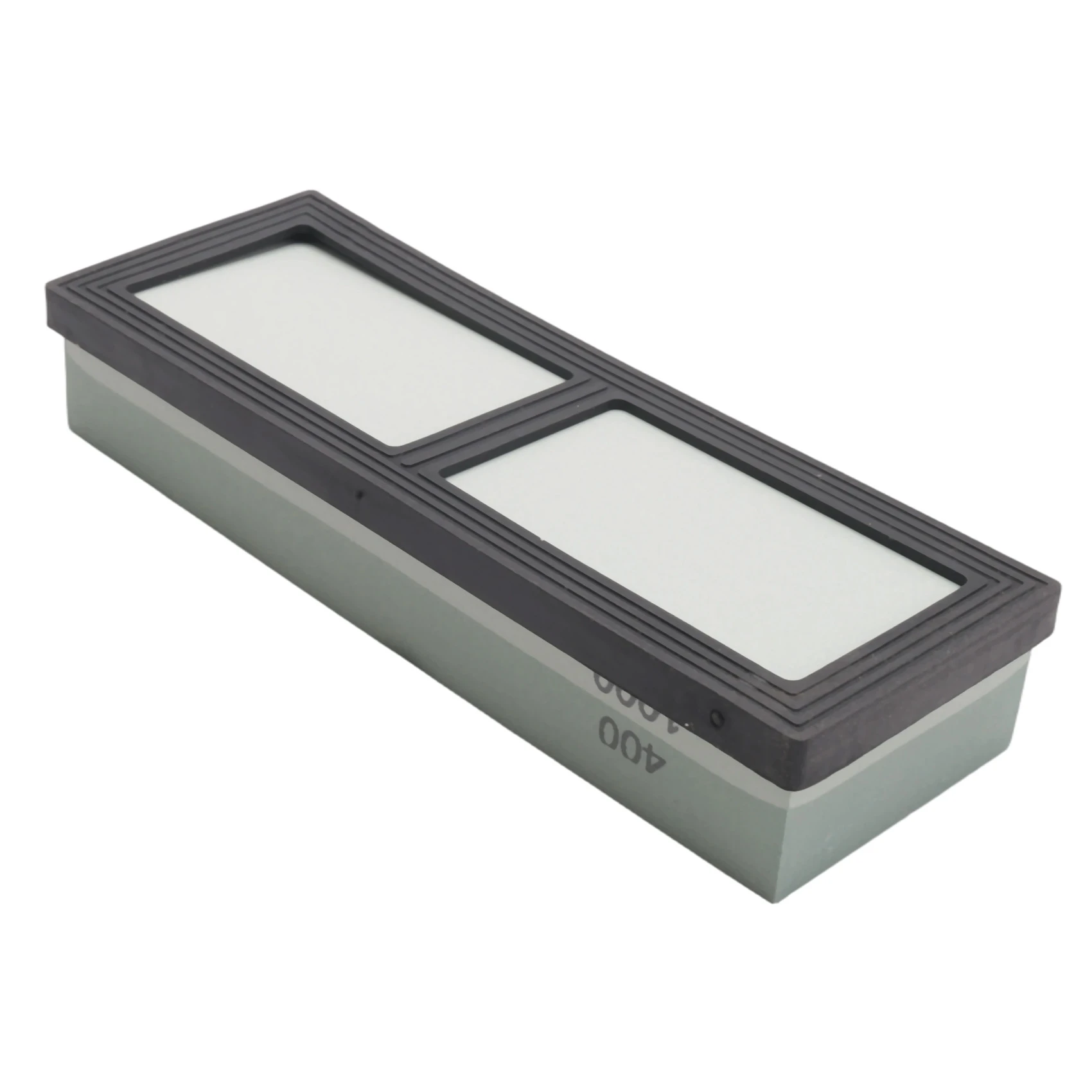 M12K-Whetstone, 2-IN-1 Sharpening Stone 400/1000 Grit Waterstones, Knife Sharpener Rubber Stone Holder Included