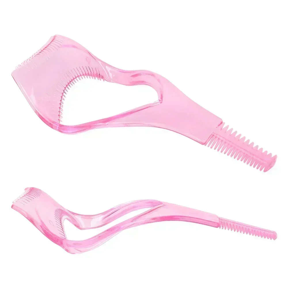 3In1 Wimperhulp Gemakkelijk te gebruiken Eyeliner-stencil Roze Plastic Wimperkaart Mascara Guard Lichtgewicht Cosmetische Gereedschappen Gratis verzending