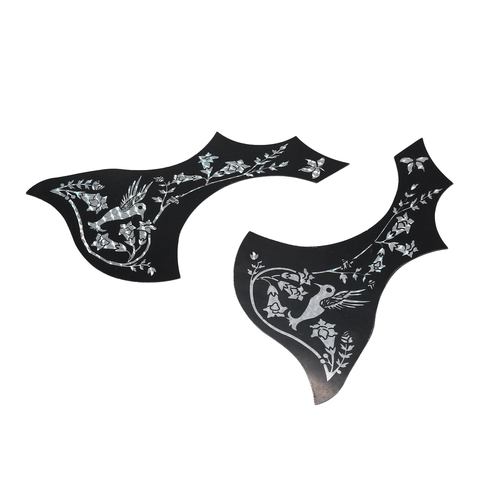 2Pcs Guitar Pickguard Anti-Scratch Guard Plate Self-Adhesive Pick Guard Sticker for Acoustic Guitar Parts