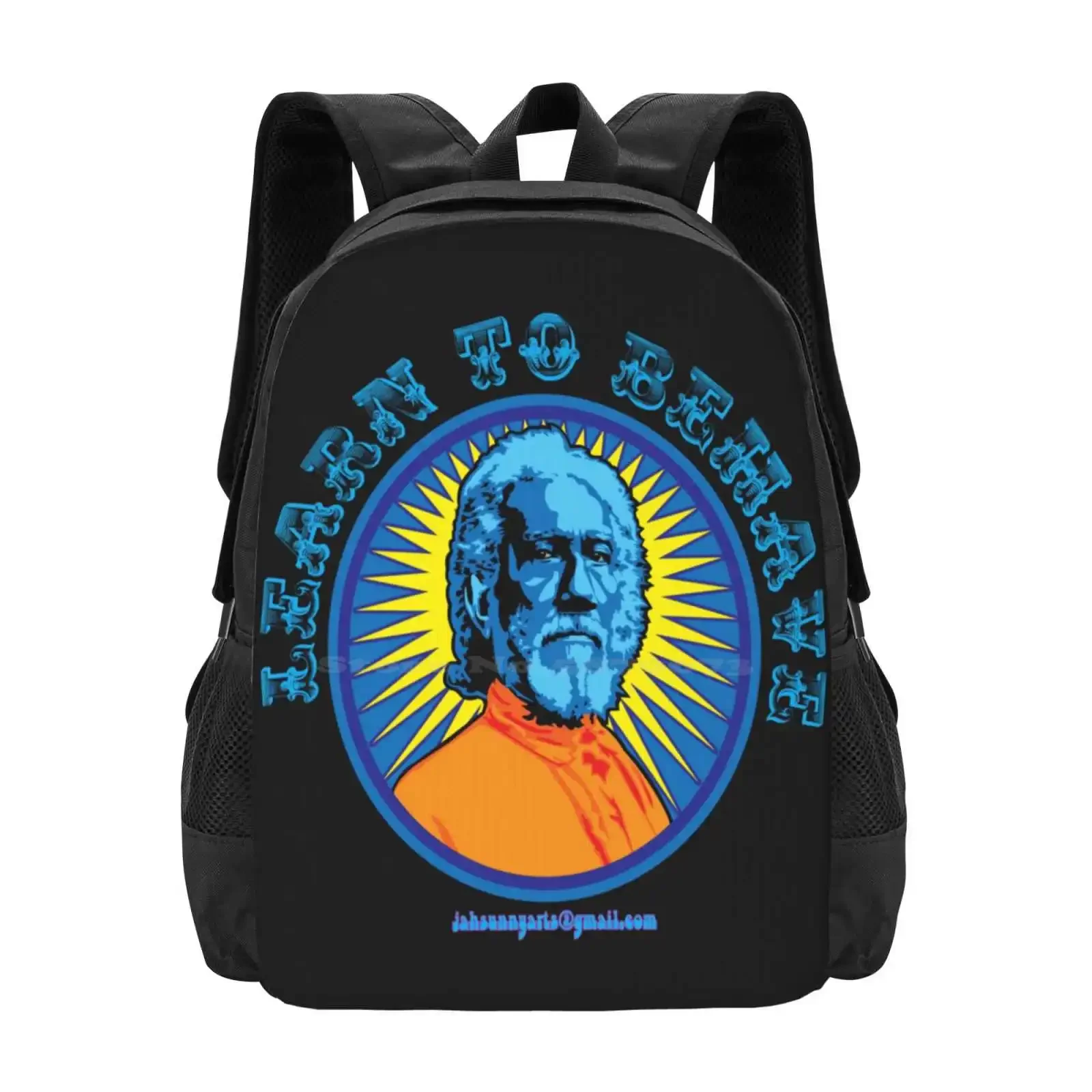 

Swami Sri Yukteswar Learn To Behave Jah Sunny Arts Design Hot Sale Schoolbag Backpack Fashion Bags Swami Sri Yukteswar Jah