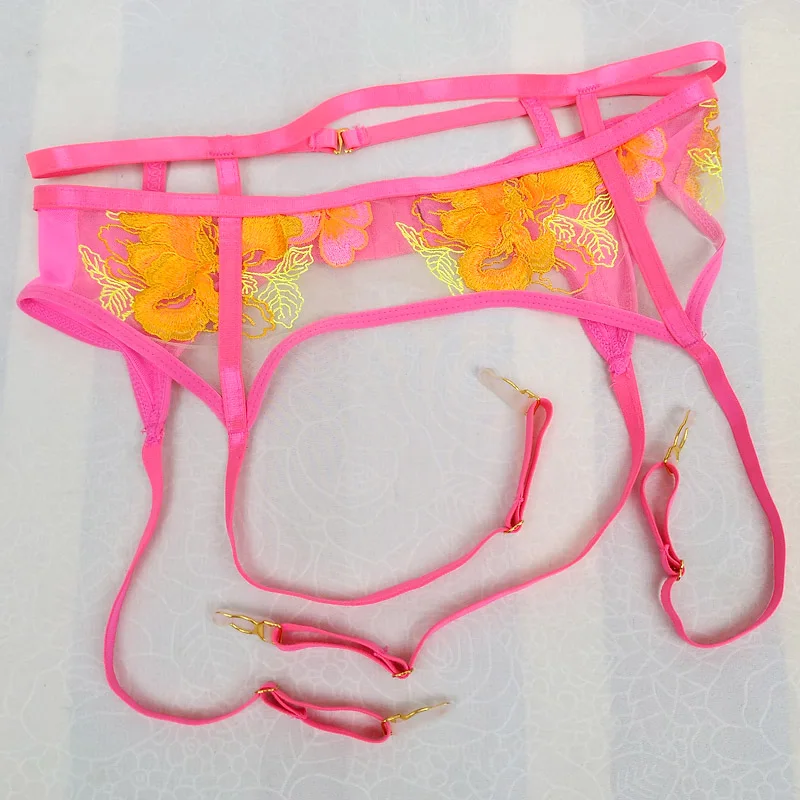 التطريز سيسي رجل الحمالات الرباط أحزمة شبكة انظر من خلال جوفاء مثير الملابس الداخلية الملابس الداخلية كروسدرسر سراويل كلوبوير #5