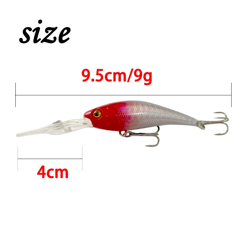 1Pcs New Lure 2022 Predator Fishing Lures 9.5CM Fishing Accessories Sea Artificial Baits Pescaria Material De Pesca Frete Gratis