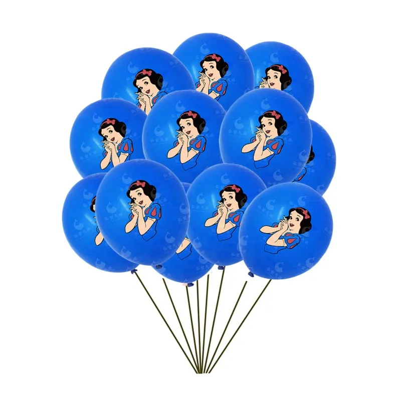 12pcs Snow White Latex Balloons Girl Birthday Party Decoration Supplies Children Favor Party Toy Princess Ballon DIY Decor Gifts